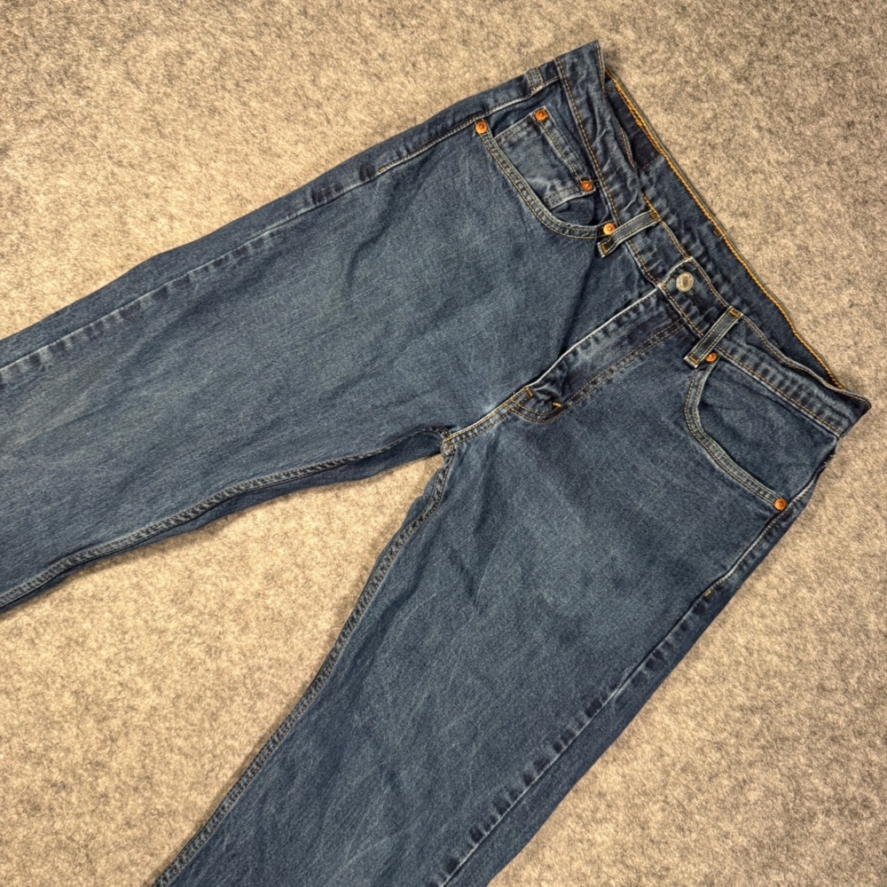 Levis 505 Regular‎ Fit Jeans Mens 32x30 Blue Denim Straight Leg 00505-1954